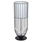 Oceľová industriálna stolová lampa čierna, Josip, s vypínačom