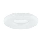 Oceľová stropná lampa biela, Ziya, 24 W, LED nastaviteľný od teplej po studenú bielu