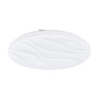 Oceľová stropná lampa biela, Aniel, 22 W, LED 3000 K