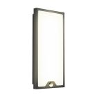 Oceľové moderné vonkajšie nástenné svietidlo so senzorom pohybu čierne, Lydian, 16 W, LED 3000 K, IP44
