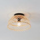 Ratanová stropná lampa hnedá, Alida