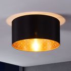 Textílná moderná stropná lampa čierna, Kelsey