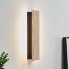 Drevené moderné nástenné svietidlo čierne, Zion, 12 W, LED 3000 K