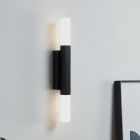 Hliníkové moderné svetlo nad zrkadlo čierne, Yolande, 5,5 W, LED 3000 K, IP44