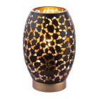 Kovová moderná stolová lampa čierna, Bilboa