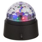 Viacfarebné disko osvetlenie z plastu, Laurin, 0,6W, RGB LED, s vypínačom