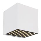 Hliníkové moderné up down nástenné svietidlo biele, Moesha, 6 W, LED 3000 K, IP54