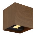 Hliníkové moderné up down nástenné svietidlo hnedé, Nargis, 3 W, LED 3000 K, IP54