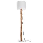 Drevená stojaca lampa rustikálna, Najima, s vypínačom