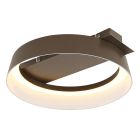 Kovová dizajnová stropná lampa hnedá, Sybrich, 12 W, LED 3000 K