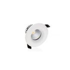Sklenené downlight biele, Rexe, 6 W, LED 3000 K, IP65