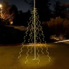 Osvetlenie stožiara pre vonkajšie použitie, 120 LED diód, 6 vlákien po 2 m