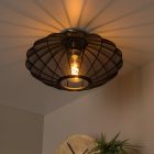 Čierna stropná lampa moderná, Corina