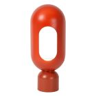 Oranžová stolová lampa moderná, Barris, s vypínačom