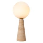 Taupeová stolová lampa moderná, Evin, s vypínačom
