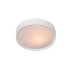 Biela stropná lampa moderná, Lex