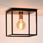 Čierna stropná lampa moderná, Arthur