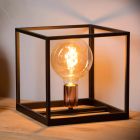 Čierna stolová lampa moderná, Arthur, s vypínačom