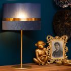 Modrá stolová lampa retro, Extravaganza Tusse, s vypínačom