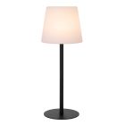 Čierne nabíjateľné vonkajšie svietidlo na stôl moderné, Tyon, 2 W, LED 2700 K, IP65, s dotykovým stmievačom