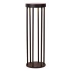 Čierny solárny záhradný stĺpik moderný, Jackson, 2 W, LED 2700 K, IP65, s 3-stupňovým stmievačom