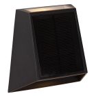 Čierne solárne vonkajšie nástenné svietidlo moderné, Luton, 1 W, LED 2700 K, IP54