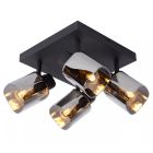 Čierne stropné bodové svetlo klasické, Alion