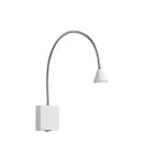 Biele nástenné svietidlo moderné, Buddy, 3 W, LED 4000 K, s vypínačom