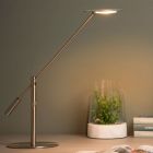Chrómová lampa na písací stôl moderná, Anselmo, 9 W, LED 3000 K, s dotykovým stmievačom