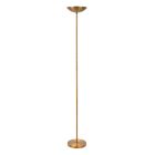 Mosadzná stojaca lampa na čítanie moderná, Zenith, 20 W, LED 3000 K, s dotykovým stmievačom