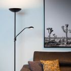 Čierna stojaca lampa na čítanie moderná, Zenith, 20 W, LED 3000 K