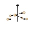 Čierna stropná lampa moderná, Lester