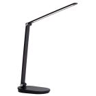 Čierna lampa na písací stôl moderná, Aldwin, 8 W, LED nastaviteľný od teplej po studenú bielu, s dotykovým stmievačom