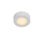 Biela stropná lampa moderná, Brice, 8 W, LED 3000 K, IP44