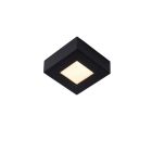 Čierna stropná lampa moderná, Brice, 8 W, LED 3000 K, IP44