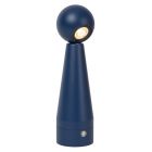 Modrá nabíjateľná stolová lampa moderná, Ipsos, 3 W, LED dim to warm, s dotykovým stmievačom