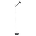 Čierna nabíjateľná stojaca lampa moderná, Tipik, 3 W, LED 2700 K, s dotykovým stmievačom