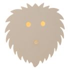 Béžová lampa na stenu do detskej izby moderná, Charlie, 5 W, LED dim to warm, s dotykovým stmievačom