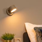 Taupeové nástenné svietidlo moderné, Gian, 9 W, LED 2700 K