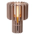 Taupeová stolová lampa moderná, Rollo, s vypínačom