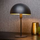 Čierna stolová lampa moderná, Siemon, s vypínačom