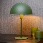 Zelená stolová lampa moderná, Siemon, s vypínačom