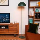 Zelená stojaca lampa moderná, Siemon, s vypínačom