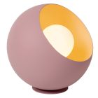 Ružová stolová lampa moderná, Doredos, s vypínačom