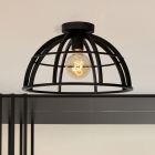Čierna stropná lampa moderná, Dikra