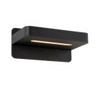 Čierne nástenné svietidlo moderné, Atkin, 5 W, LED 2700 K, s vypínačom