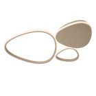 Taupeová stropná lampa moderná, Samling, 30 W, LED white switch