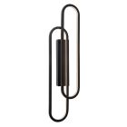 Čierne nástenné svietidlo moderné, Thelma, 33 W, LED dim to warm