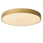 Zlatá stropná lampa moderná, Unar, 36 W, LED 2700 K, s 3-stupňovým stmievačom