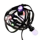 10 m svetelná reťaz s 10 RGB žiarovkami (vrátane ovládača)